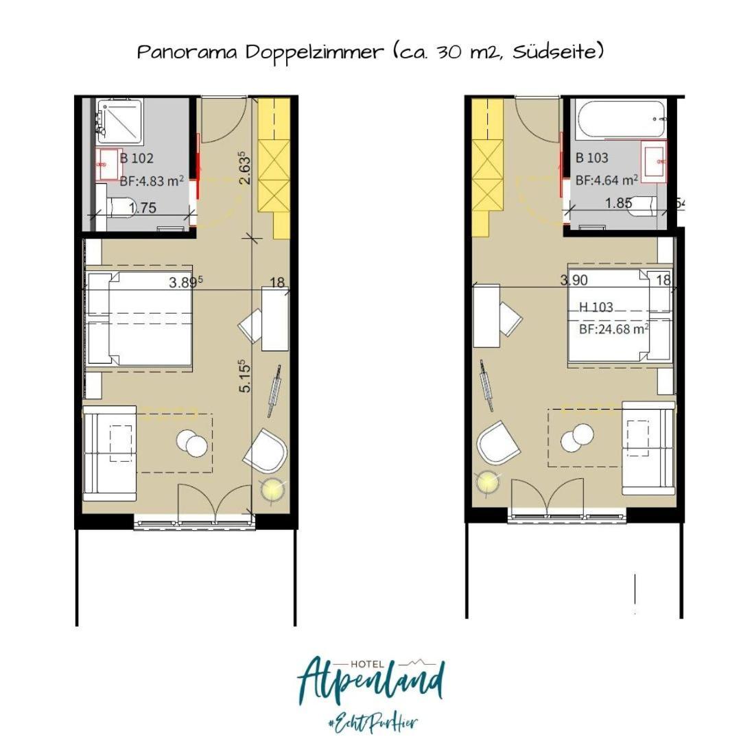 Hotel Alpenland グスタード エクステリア 写真