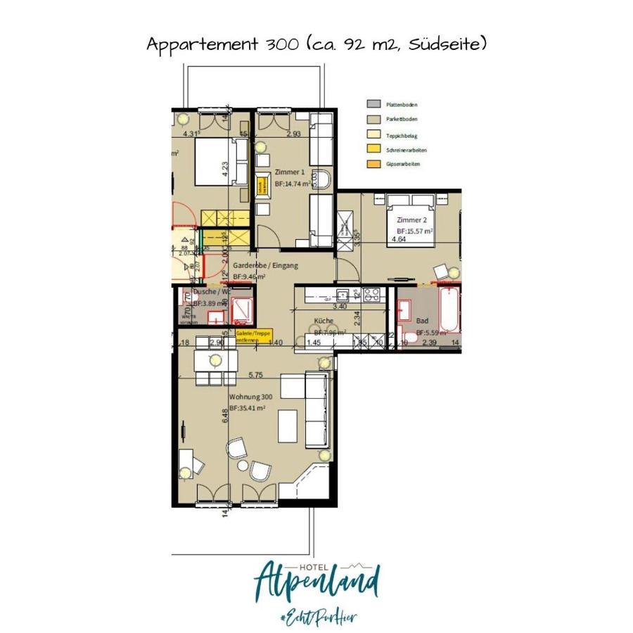 Hotel Alpenland グスタード エクステリア 写真
