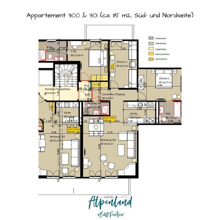 Hotel Alpenland グスタード エクステリア 写真